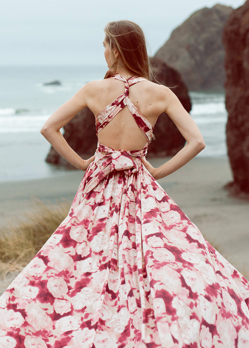 June Impact Dress in Warm Watercolor-My Prom Time