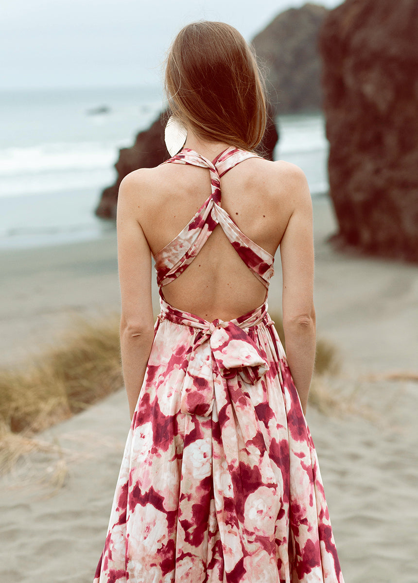 June Impact Dress in Warm Watercolor-My Prom Time