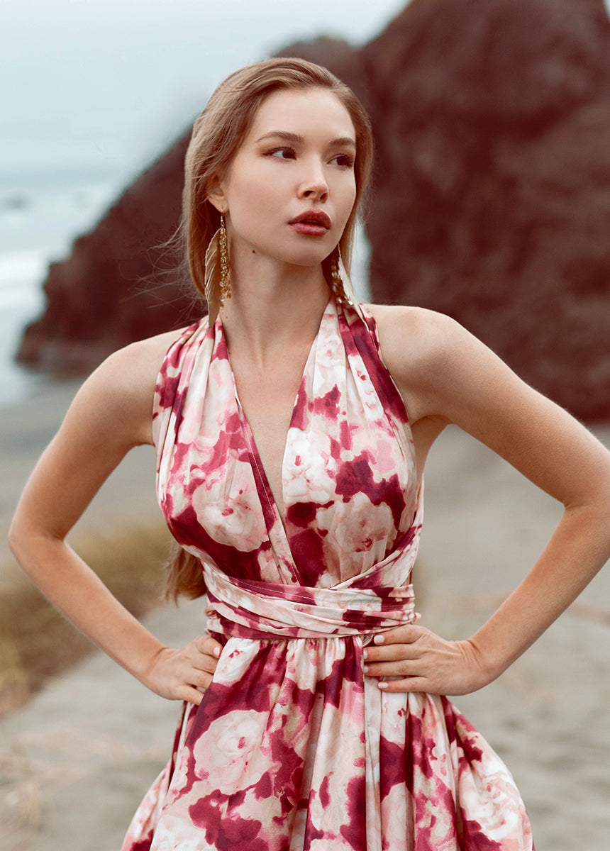 June Impact Dress in Warm Watercolor-My Prom Time