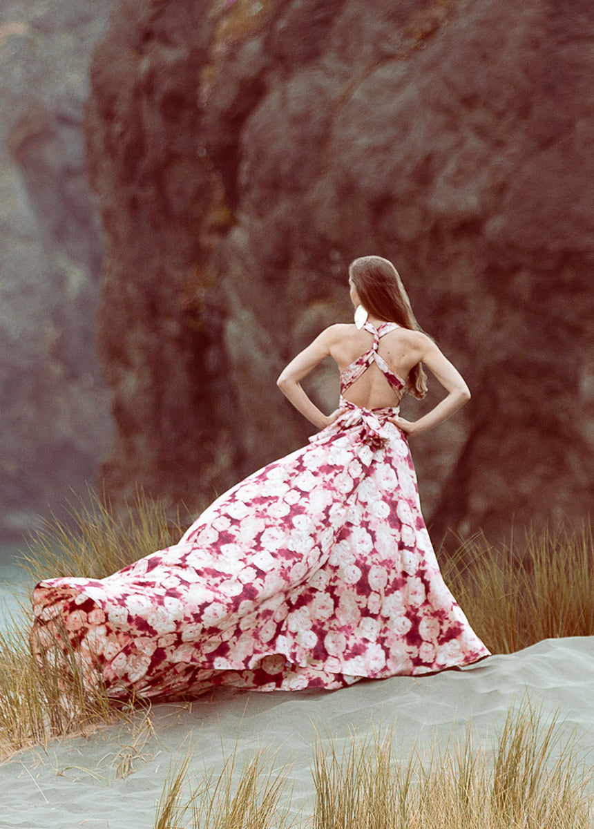 June Impact Dress in Warm Watercolor-My Prom Time