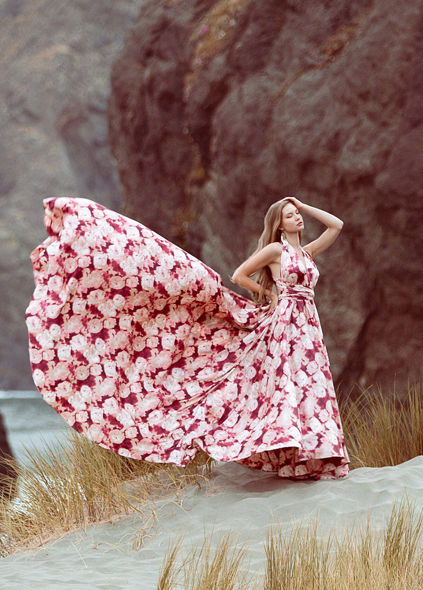 June Impact Dress in Warm Watercolor-My Prom Time