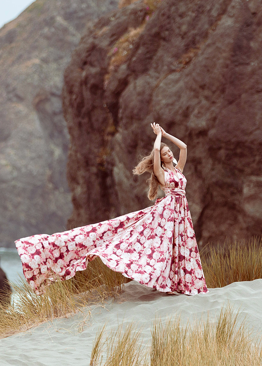June Impact Dress in Warm Watercolor-My Prom Time