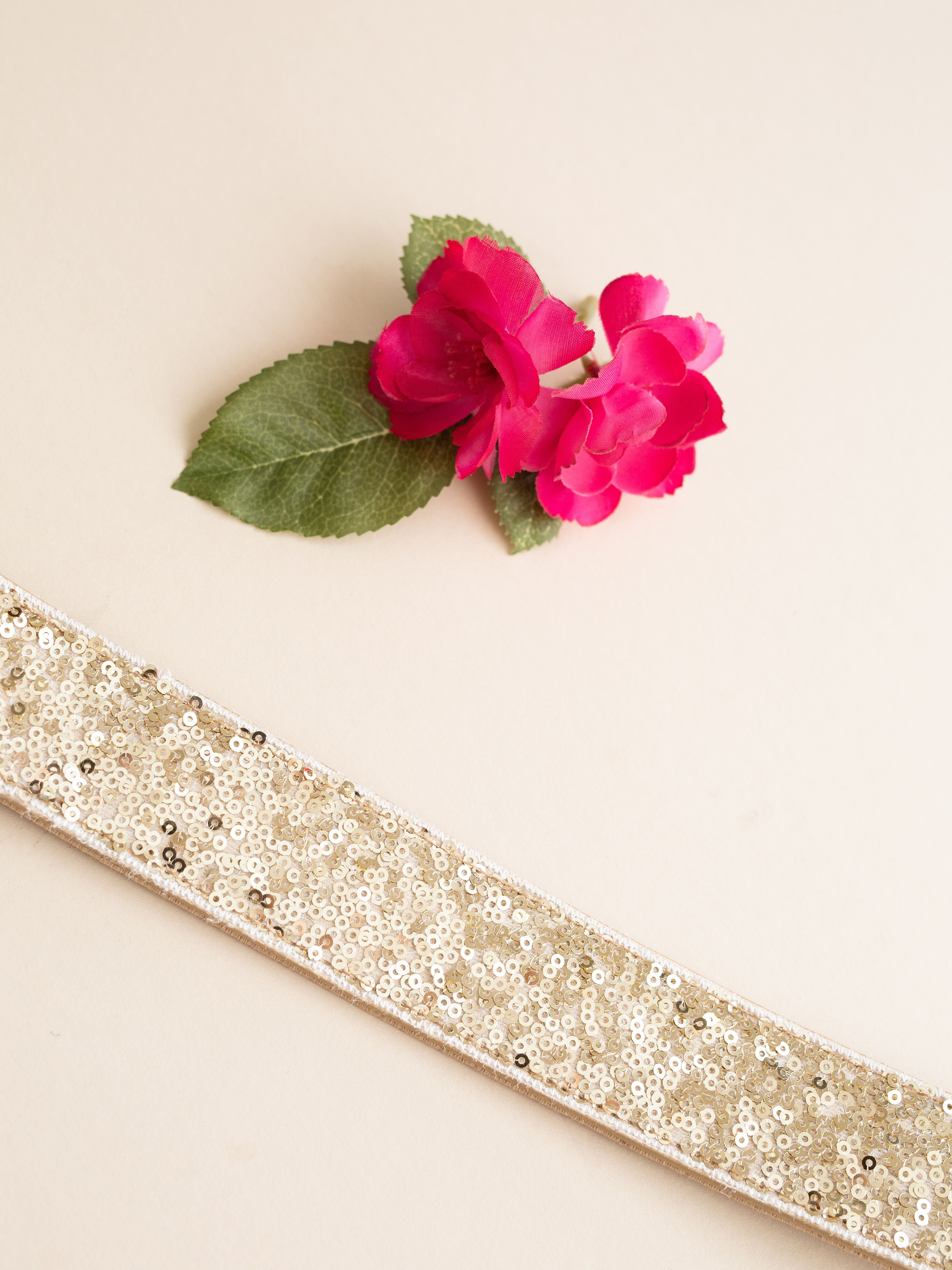 Molly Sequin Belt in Gold-My Prom Time