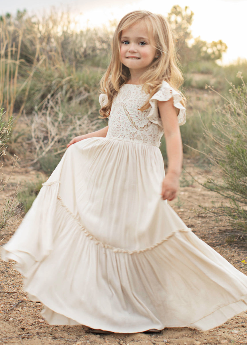 Macy Dress in Cream-My Prom Time