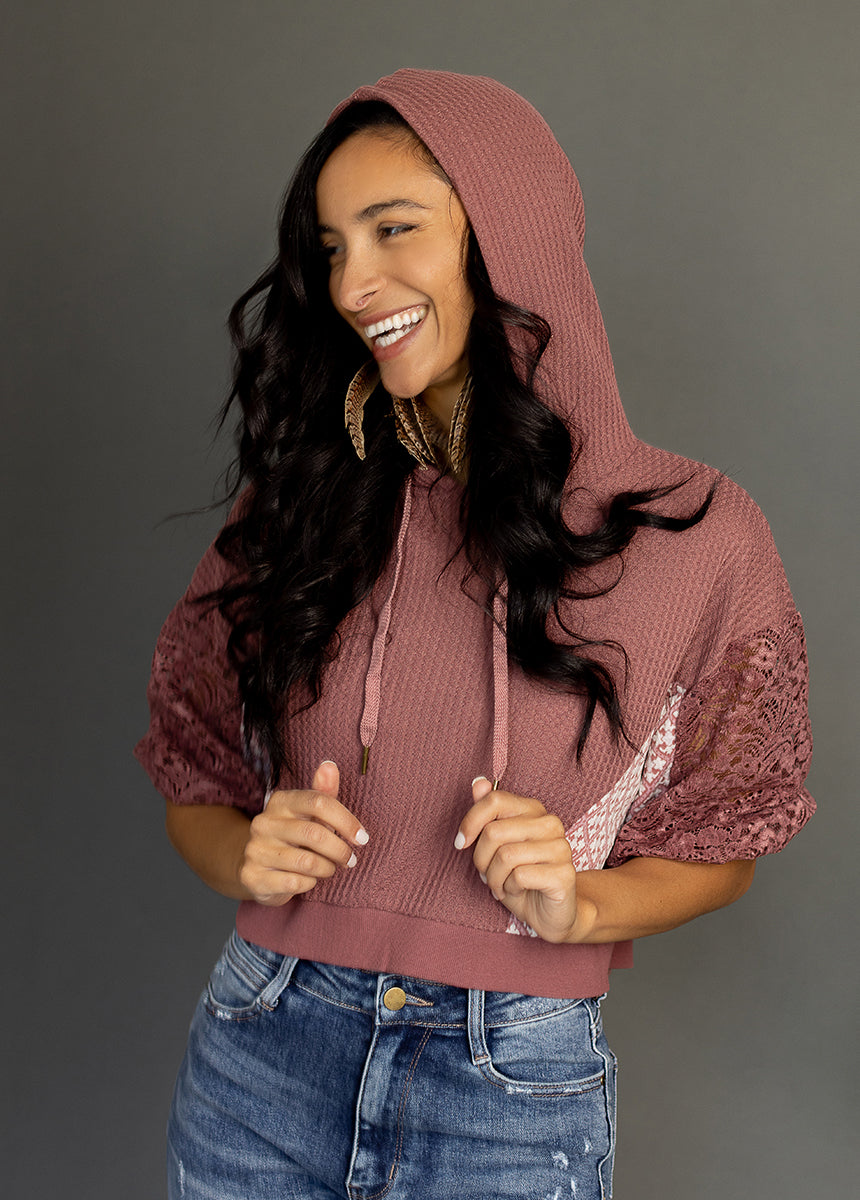 Matyson Hoodie in Rosette-My Prom Time