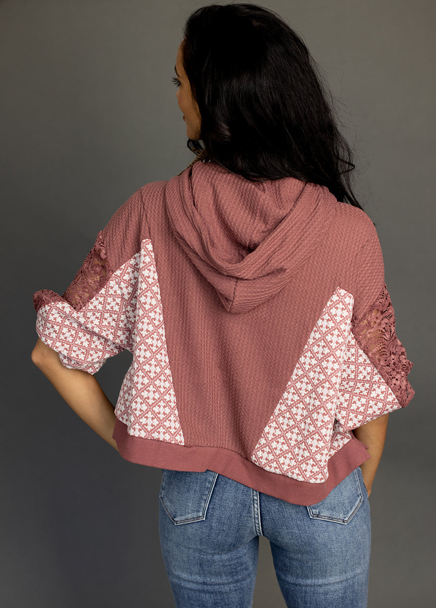 Matyson Hoodie in Rosette-My Prom Time