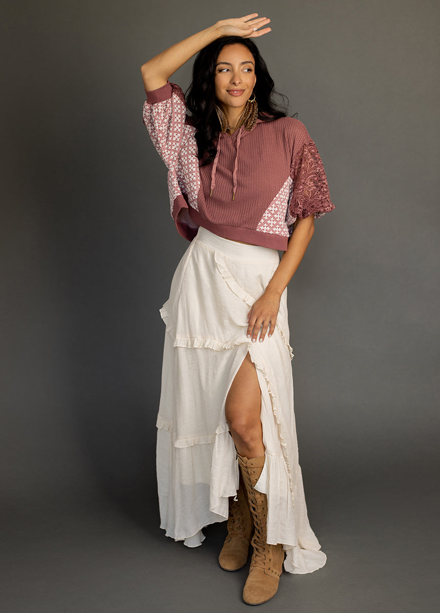 Matyson Hoodie in Rosette-My Prom Time