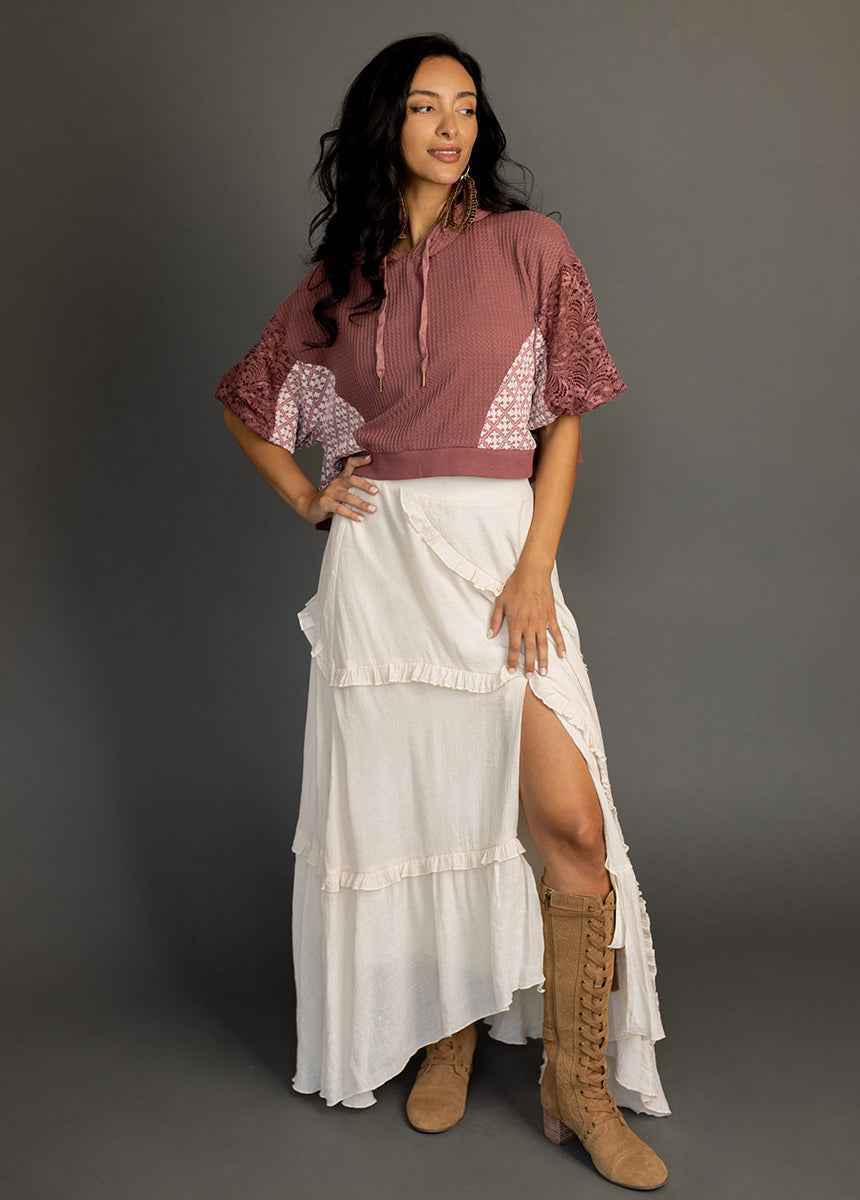 Matyson Hoodie in Rosette-My Prom Time