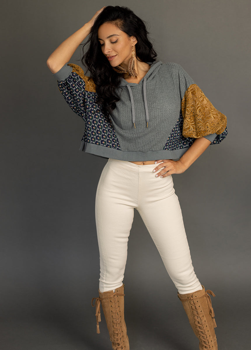 Matyson Hoodie in Dusty Teal-My Prom Time