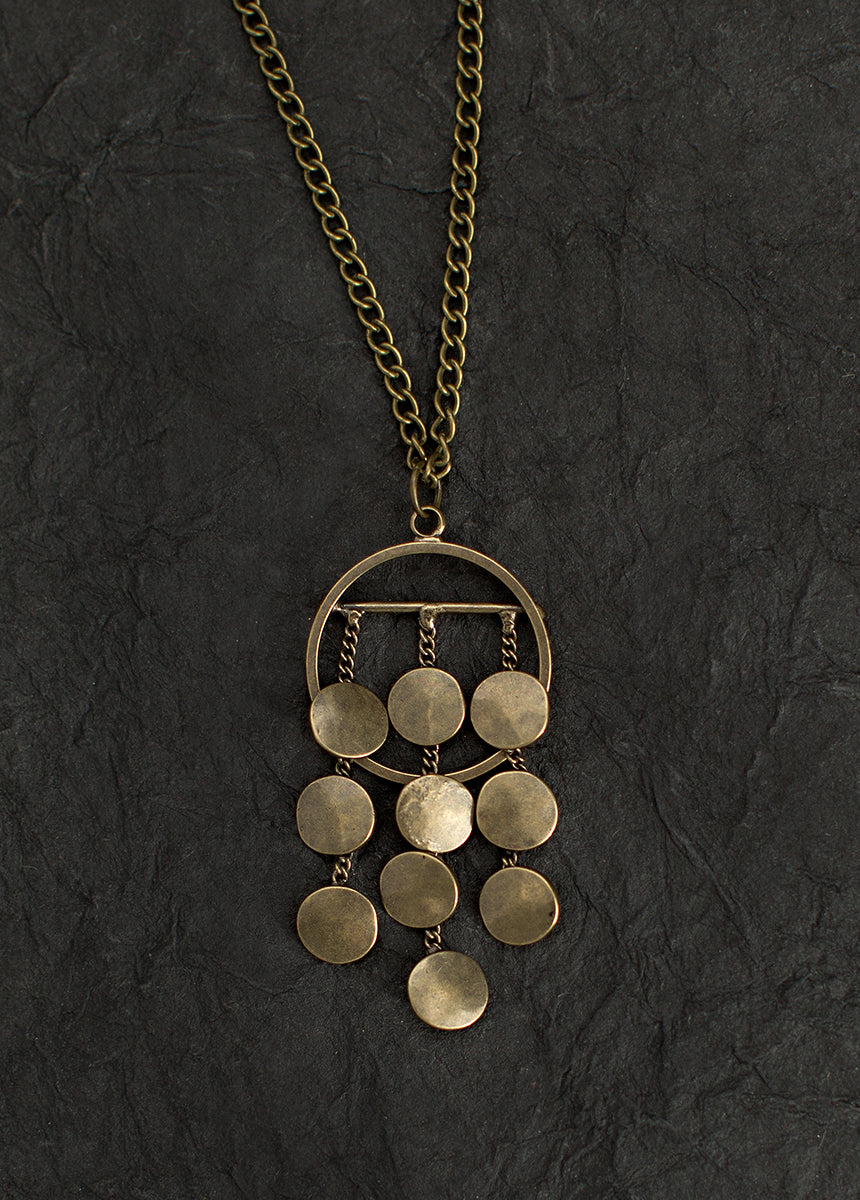 Phoenix Necklace in Antique Brass-My Prom Time