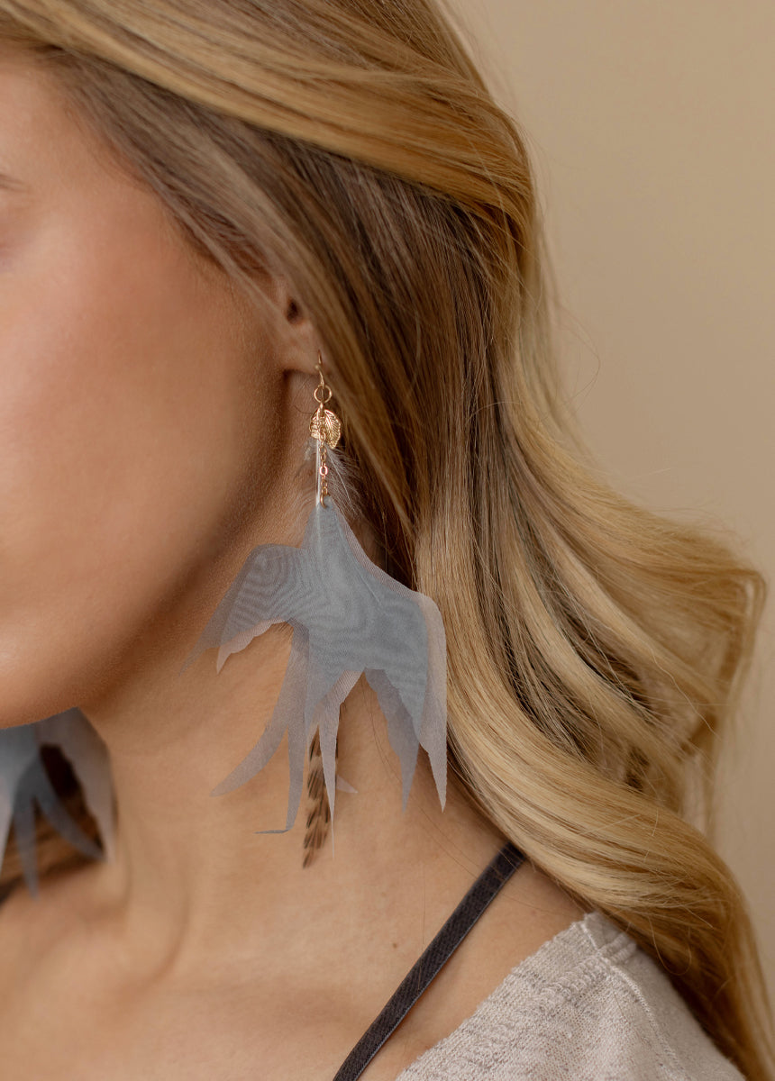 Take Flight Earrings in Whisper Blue-My Prom Time
