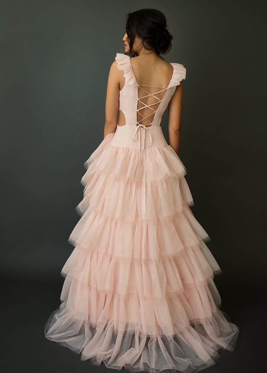 Adrienne Impact Dress in Blush-My Prom Time