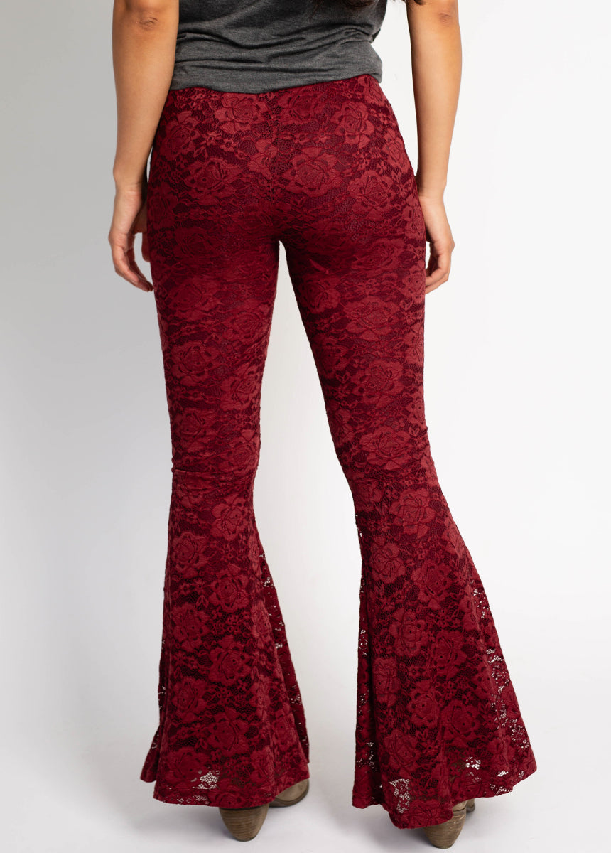 Abril Pant in Oxblood-My Prom Time