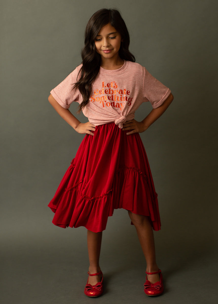 Adrianna Dress in Crimson-My Prom Time