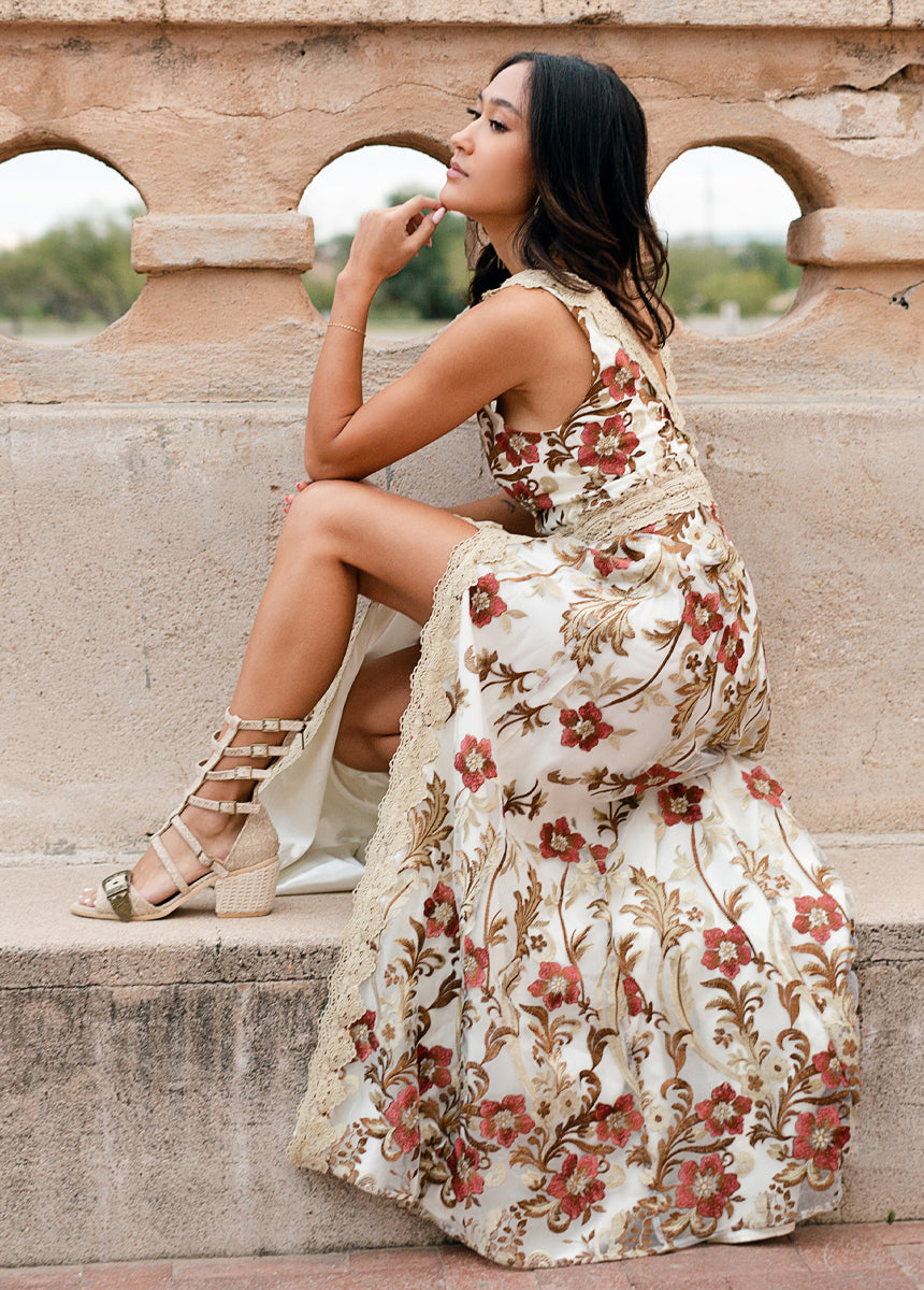 Aiya Dress in Multi Floral-My Prom Time