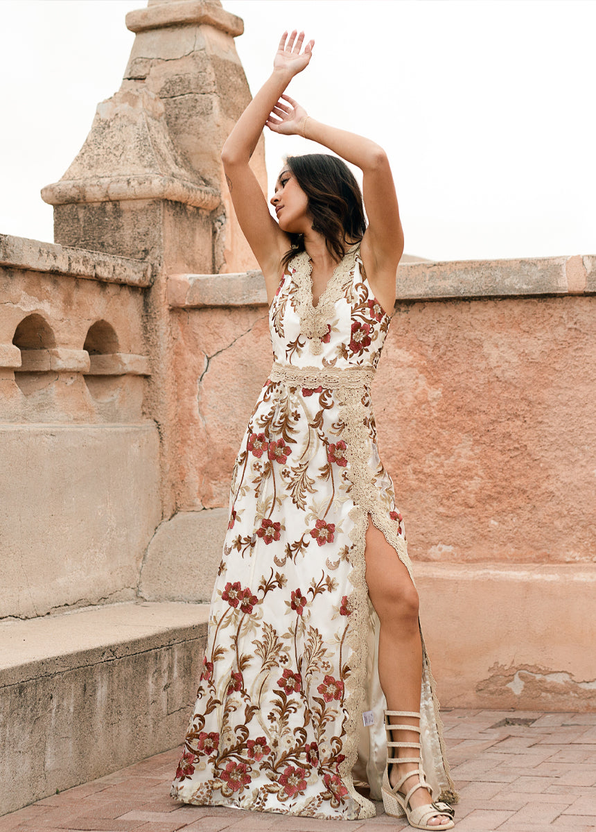 Aiya Dress in Multi Floral-My Prom Time