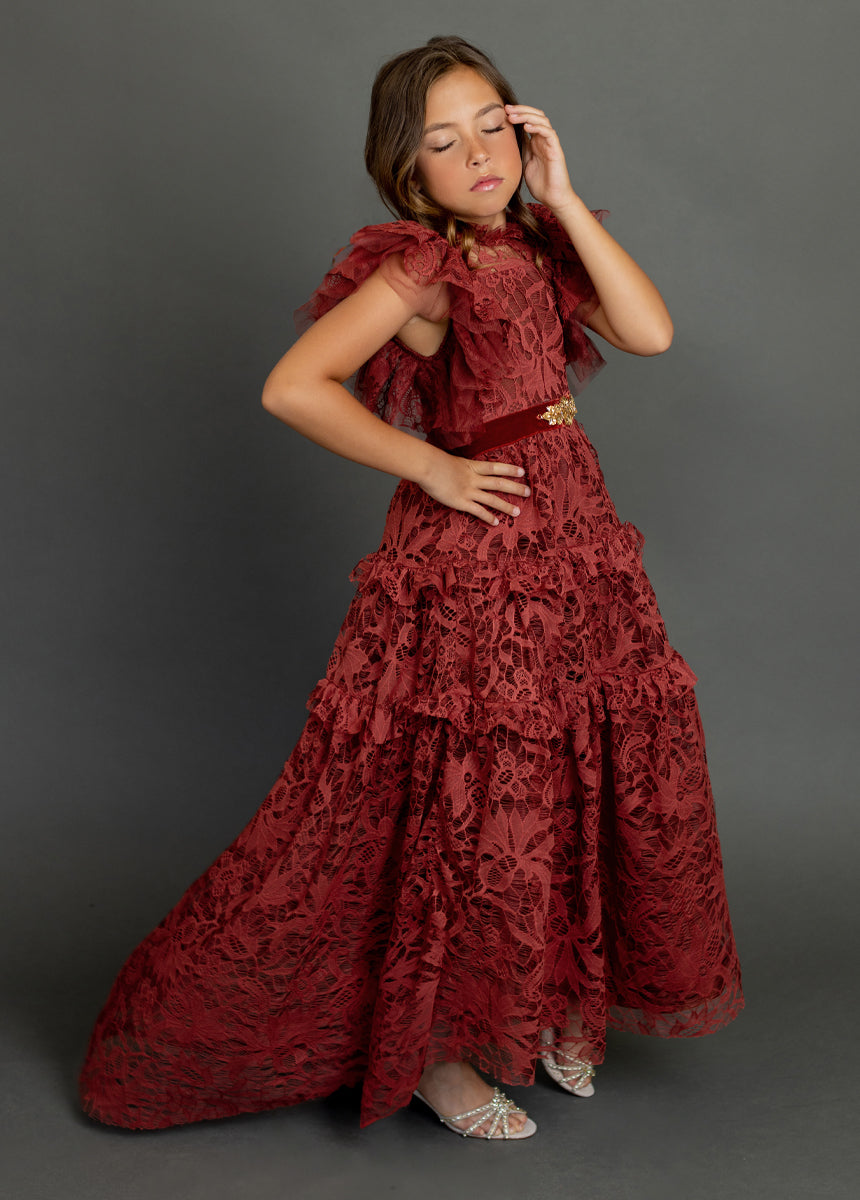 Alethea Impact Dress in Marsala-My Prom Time