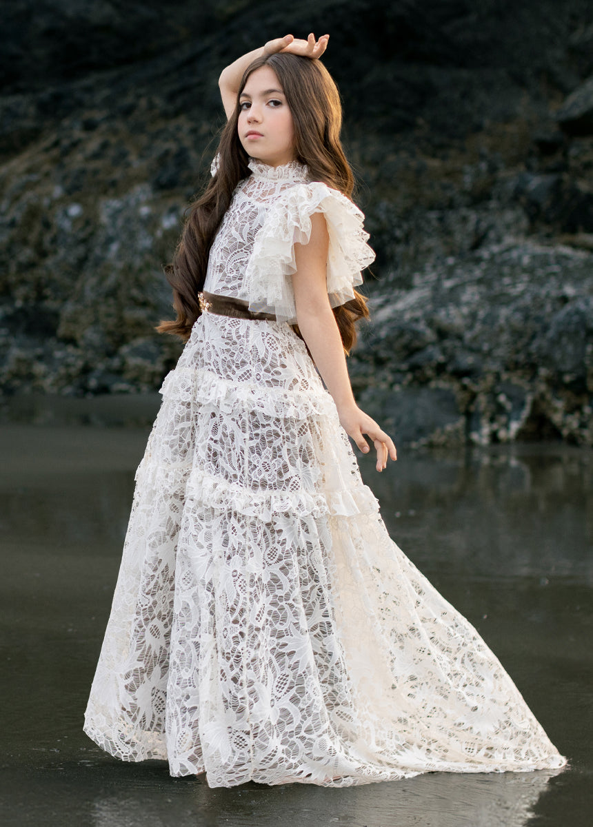 Alethea Impact Dress in Cream-My Prom Time