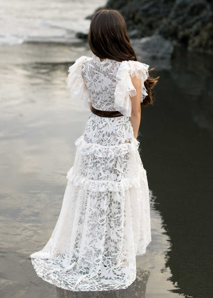 Alethea Impact Dress in Cream-My Prom Time