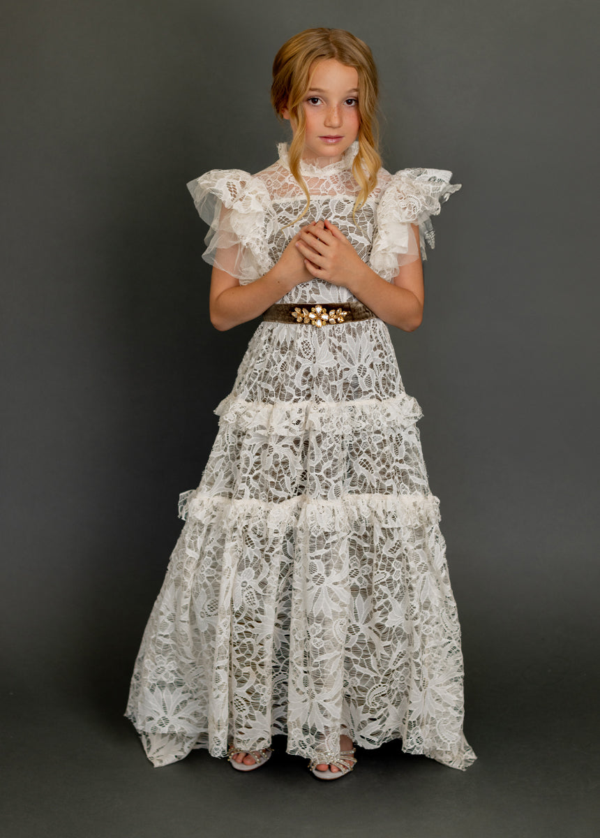 Alethea Impact Dress in Cream-My Prom Time