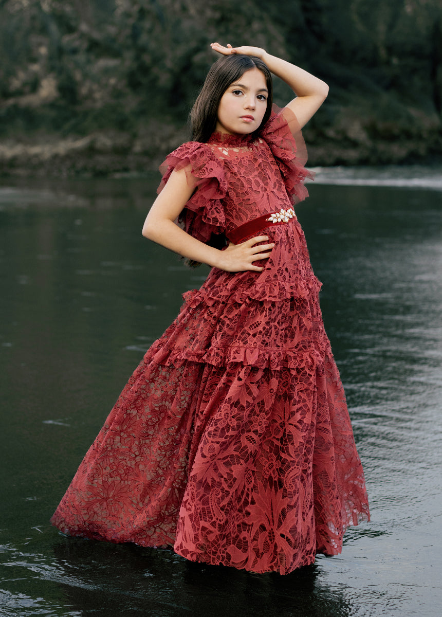 Alethea Impact Dress in Marsala-My Prom Time