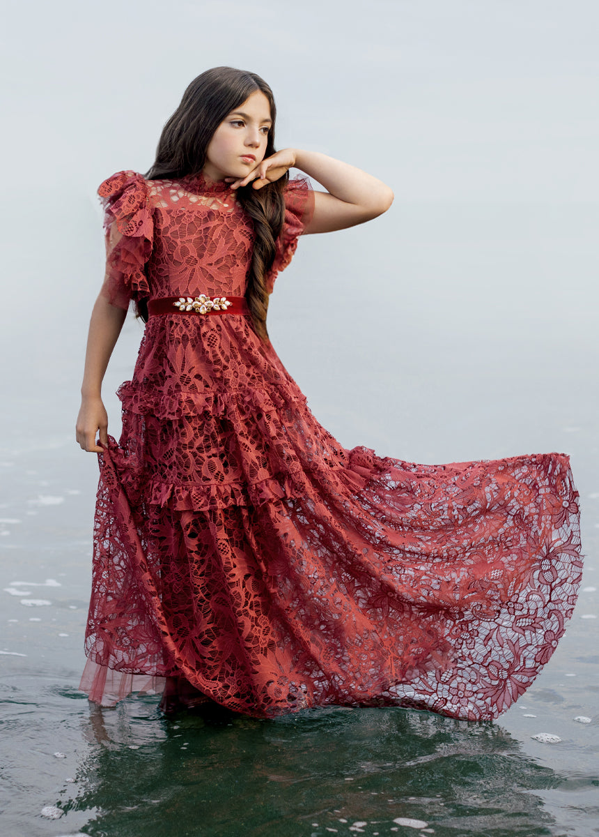 Alethea Impact Dress in Marsala-My Prom Time
