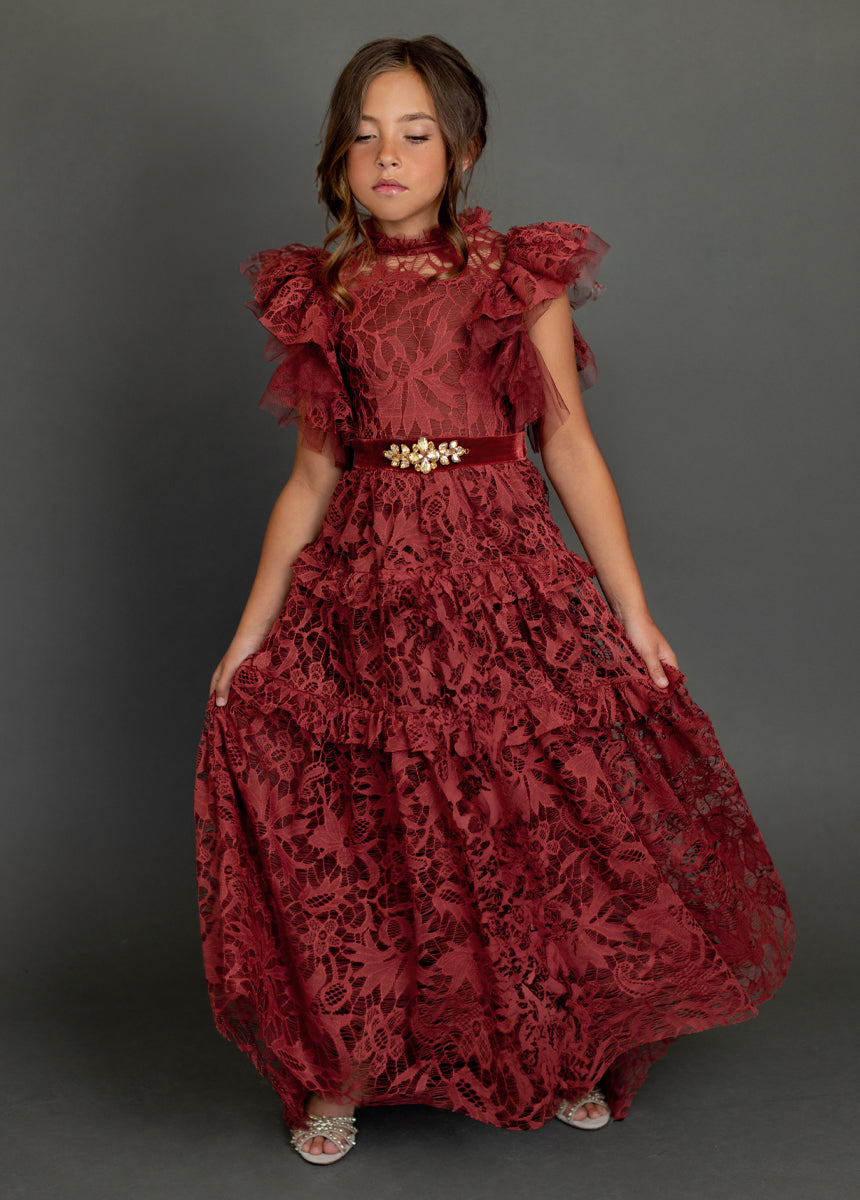 Alethea Impact Dress in Marsala-My Prom Time