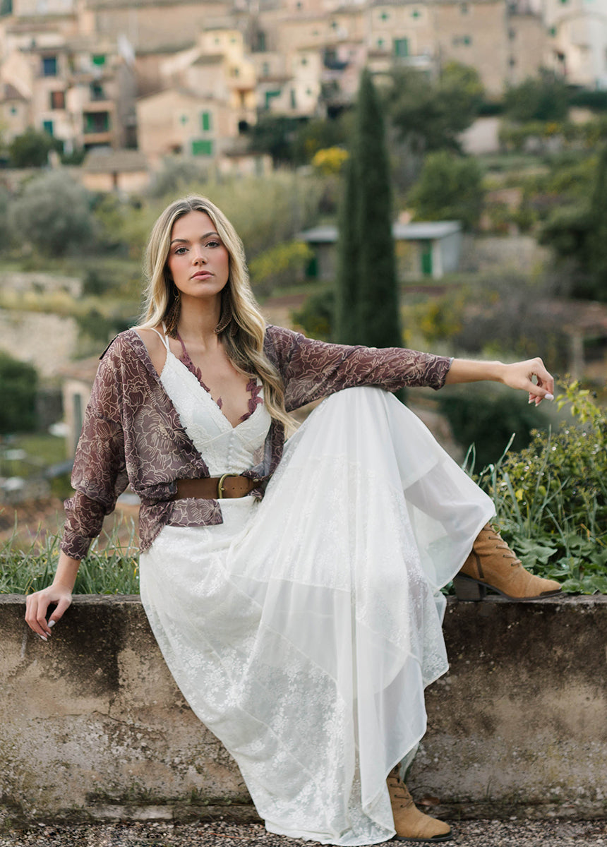 Alia Dress in Cream-My Prom Time