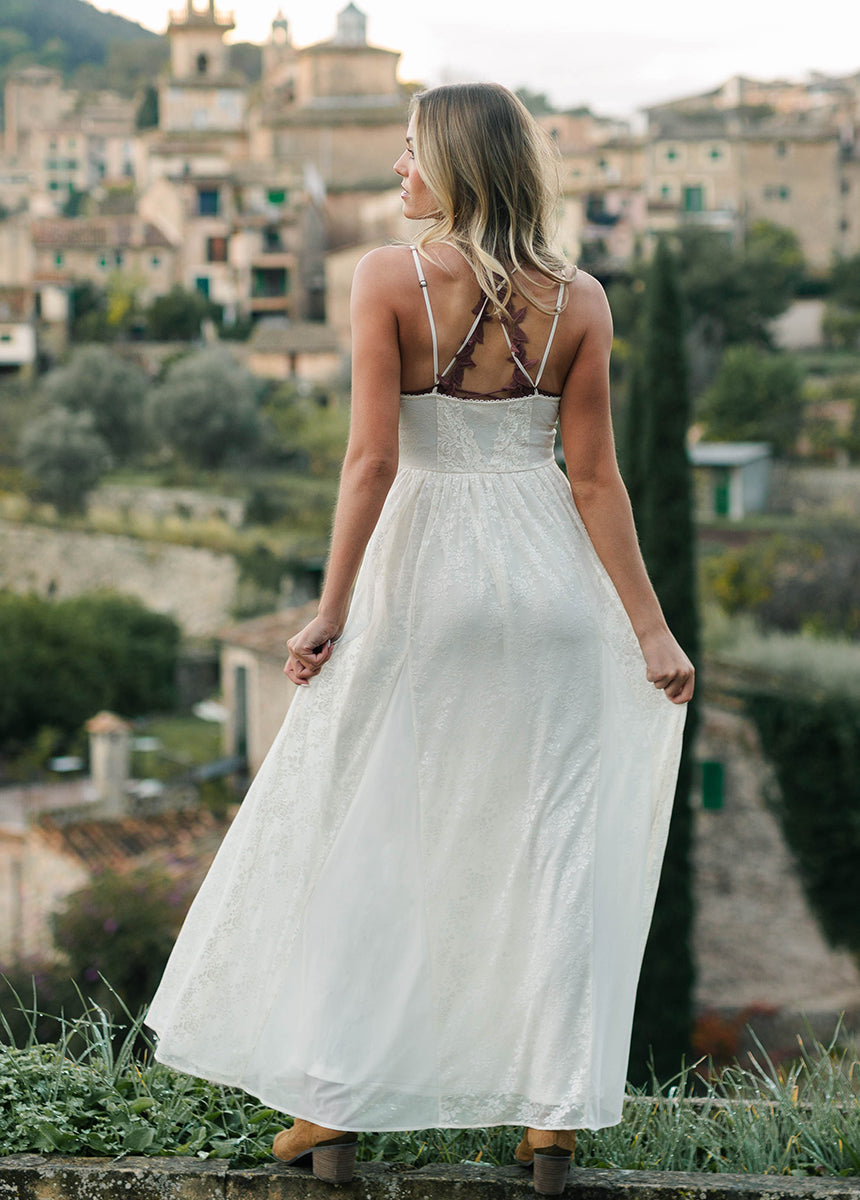 Alia Dress in Cream-My Prom Time