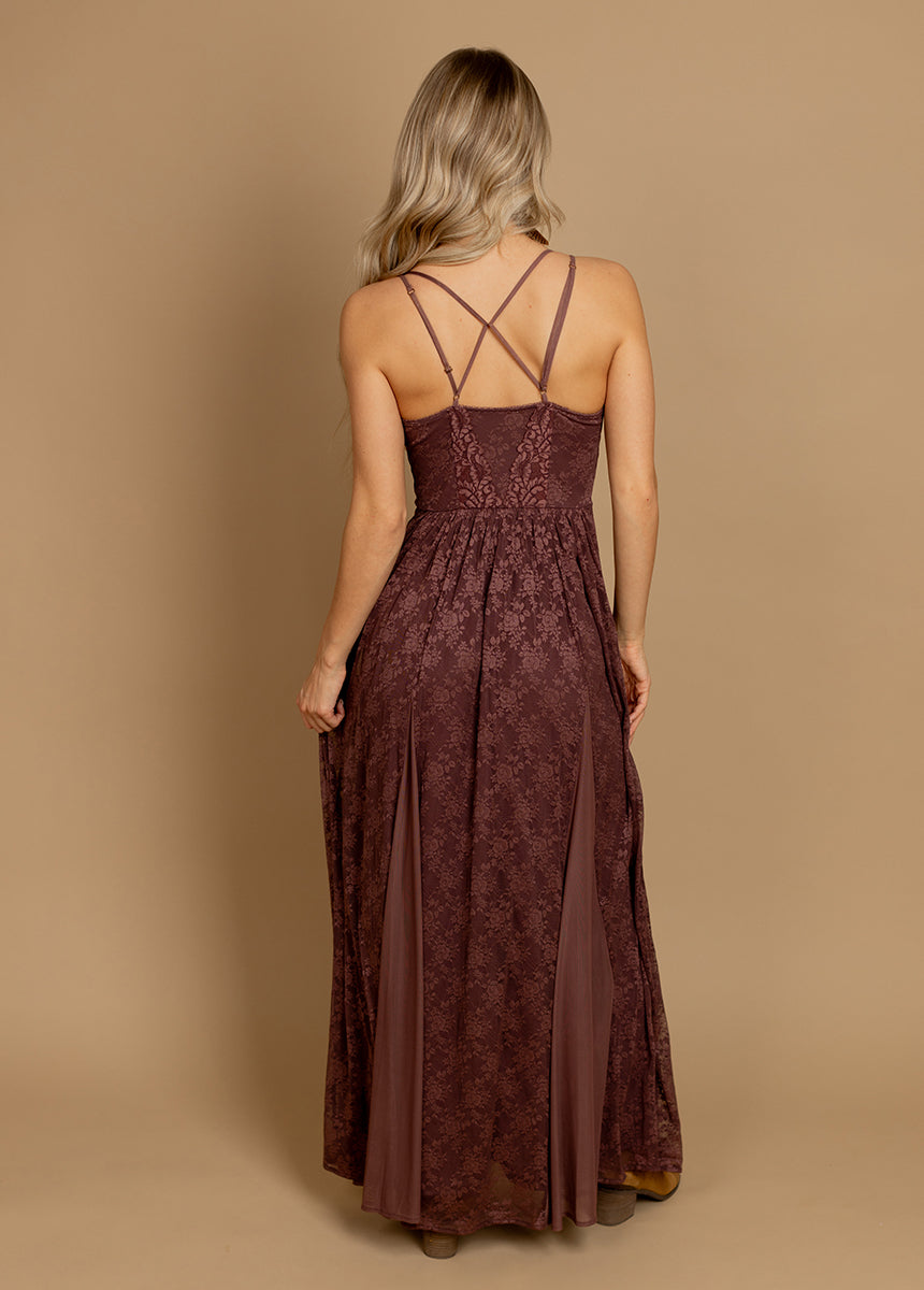 Alia Dress in Mahogany-My Prom Time