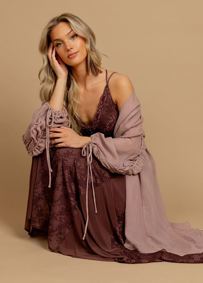 Alia Dress in Mahogany-My Prom Time