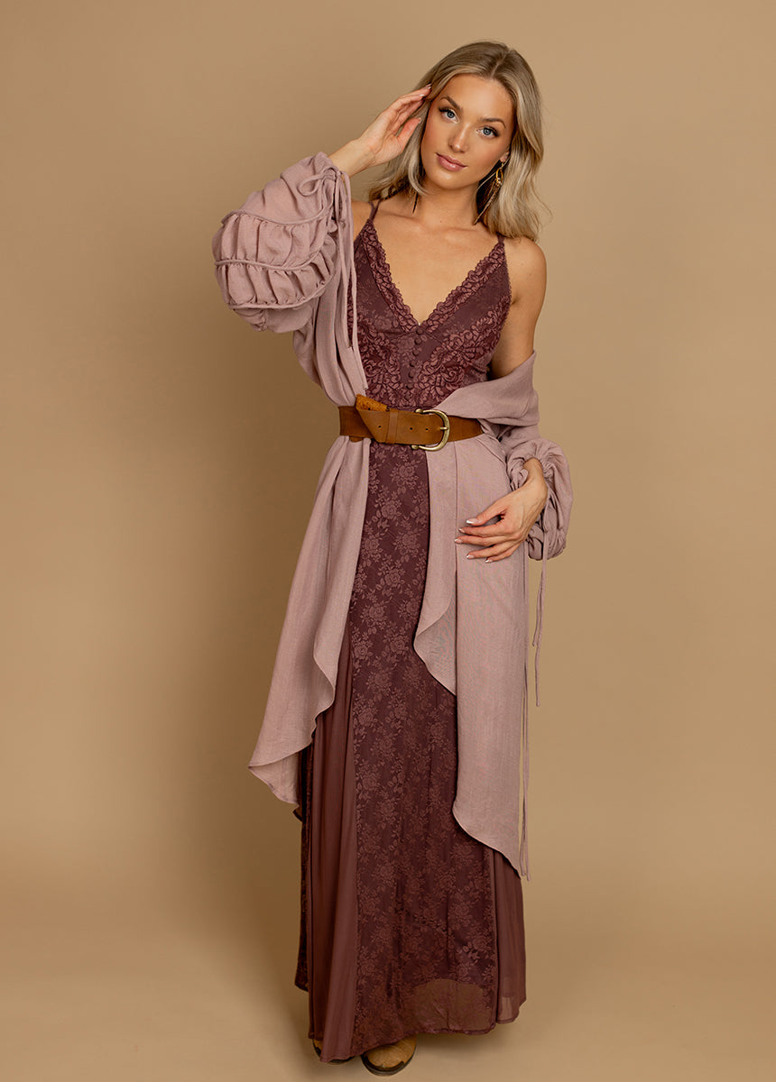 Alia Dress in Mahogany-My Prom Time