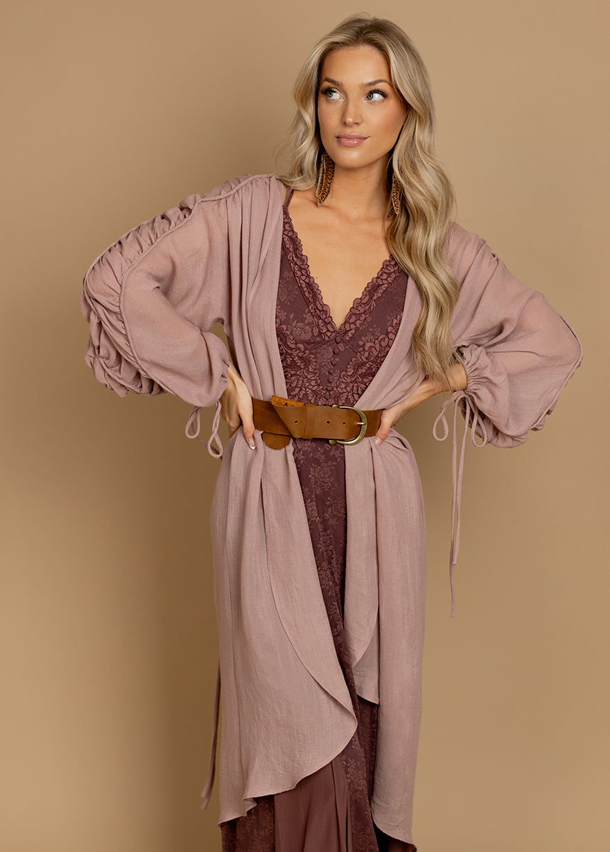 Brandy Duster in Light Orchid-My Prom Time