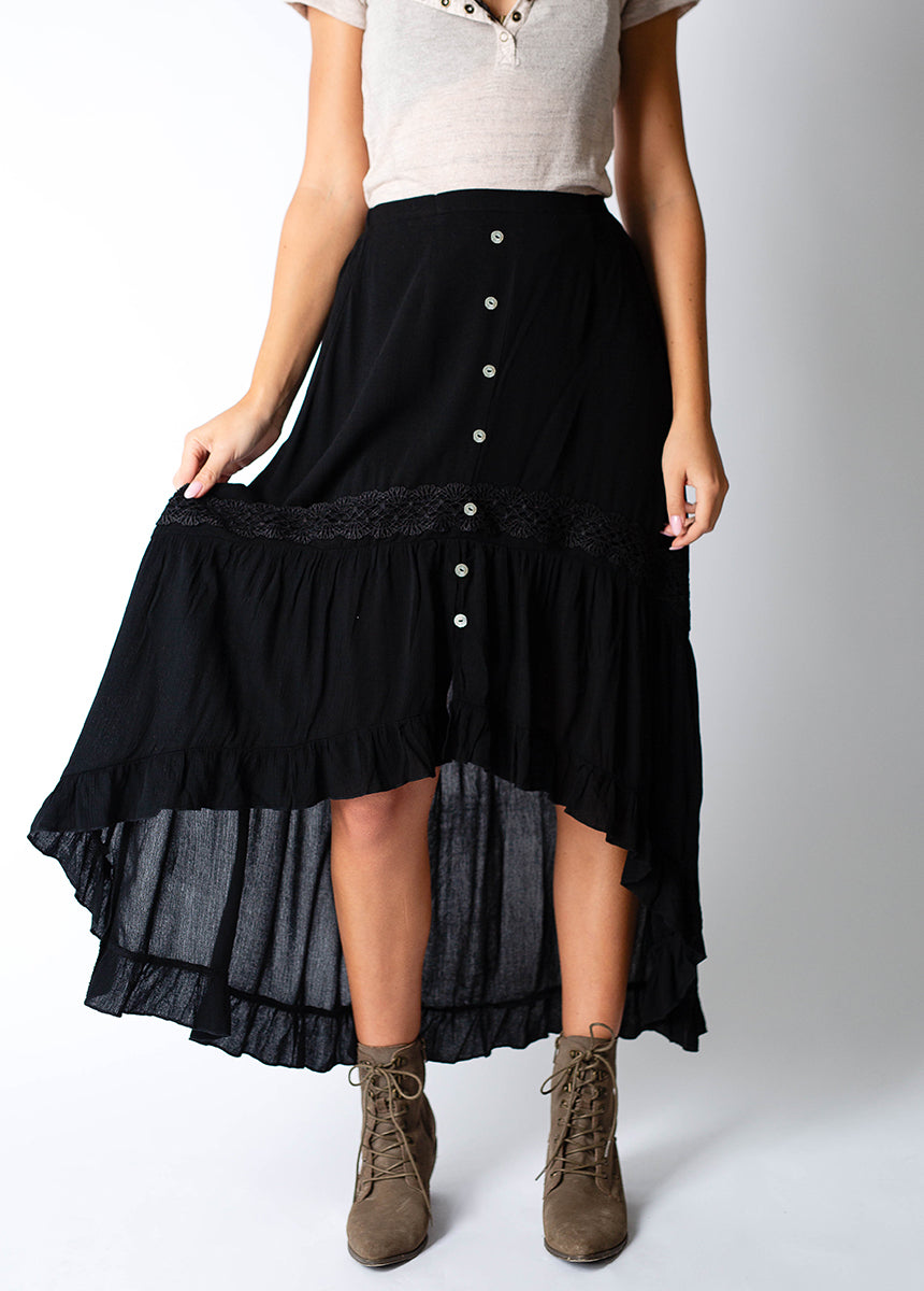 Alizah Skirt in Black-My Prom Time