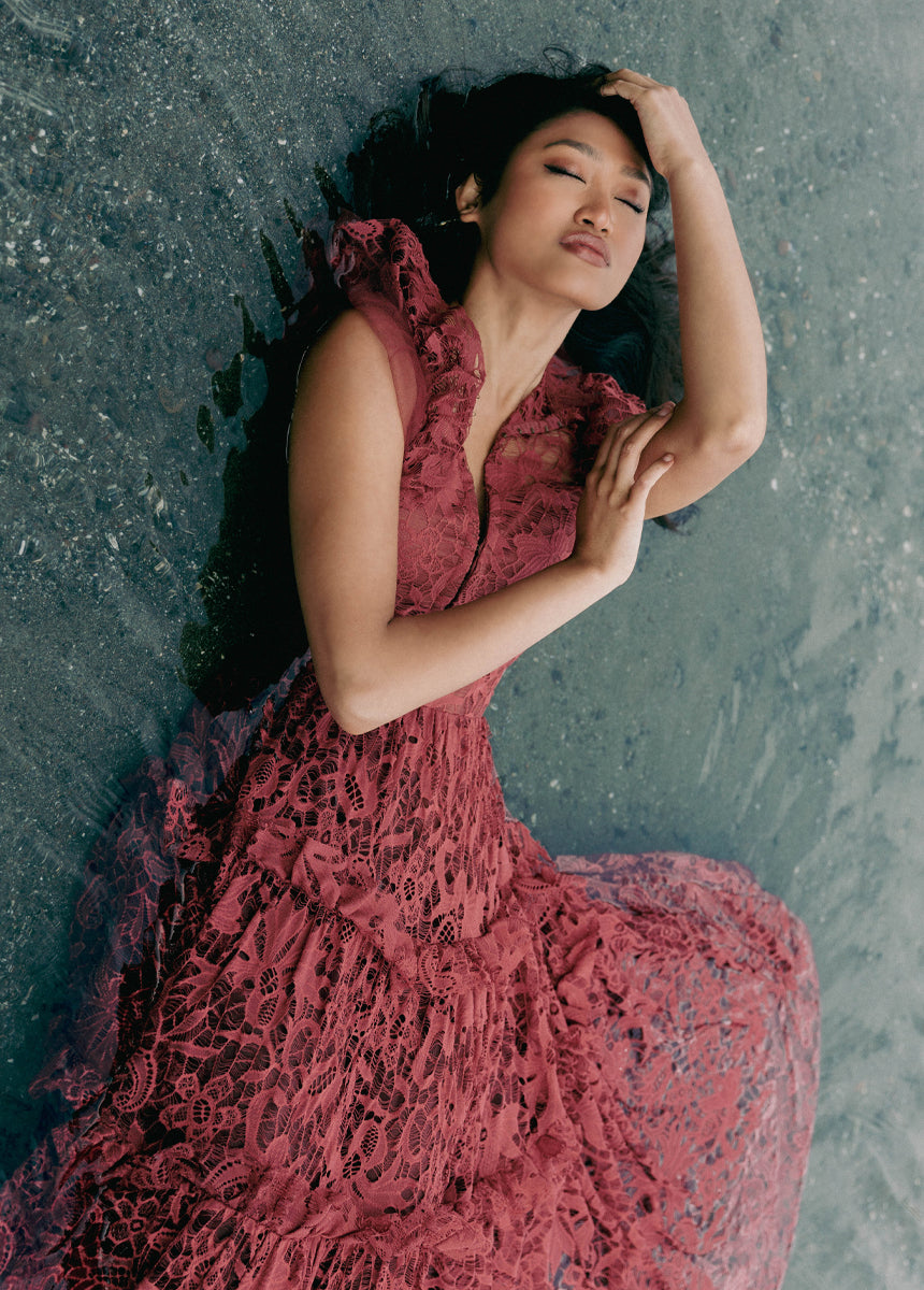 Allegra Impact Dress in Marsala-My Prom Time