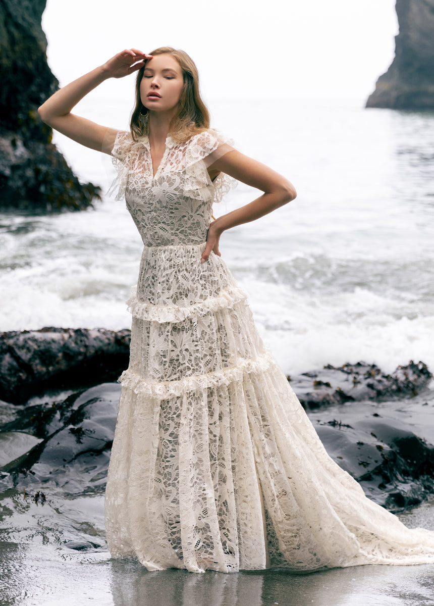 Allegra Impact Dress in Cream-My Prom Time