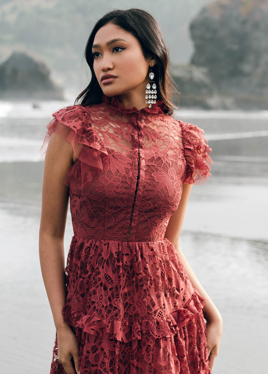 Allegra Impact Dress in Marsala-My Prom Time