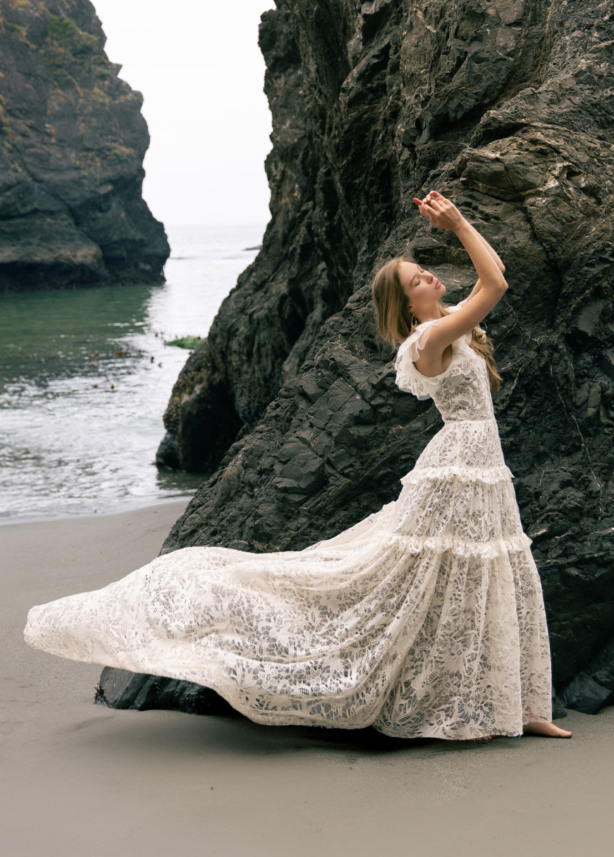 Allegra Impact Dress in Cream-My Prom Time