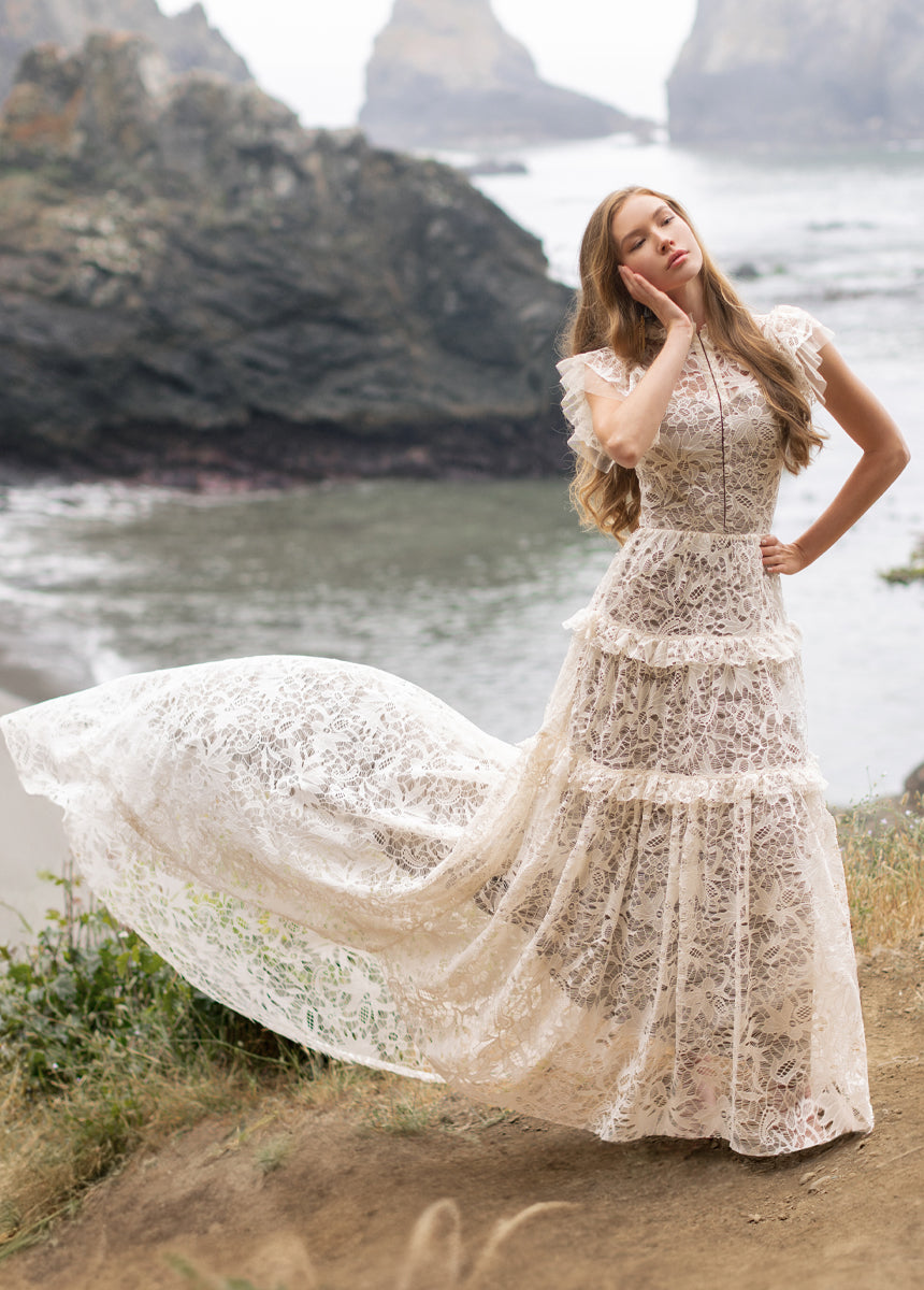 Allegra Impact Dress in Cream-My Prom Time