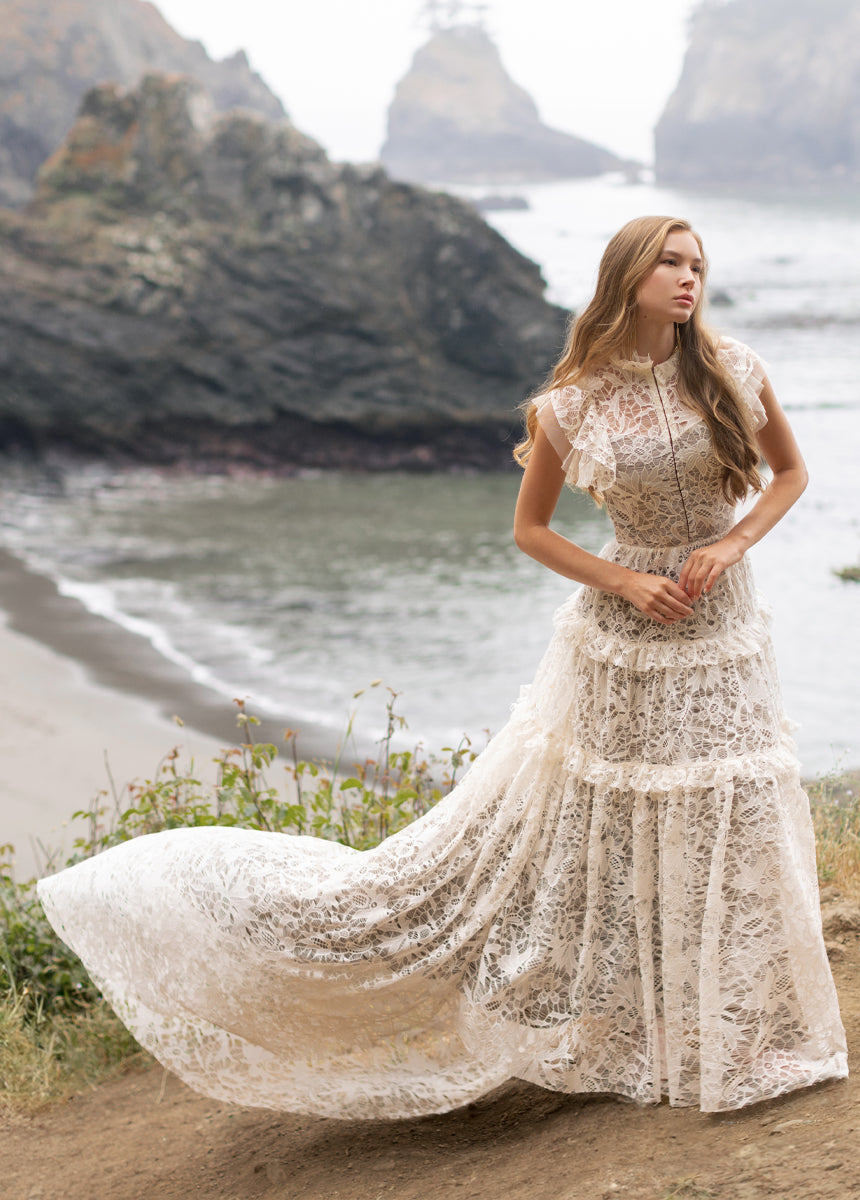 Allegra Impact Dress in Cream-My Prom Time