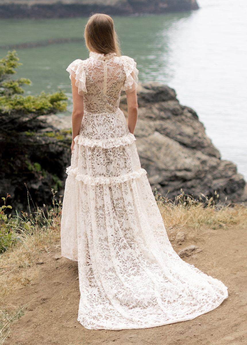 Allegra Impact Dress in Cream-My Prom Time