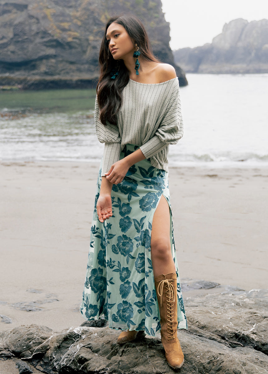 Allurah Skirt in Peacock-My Prom Time