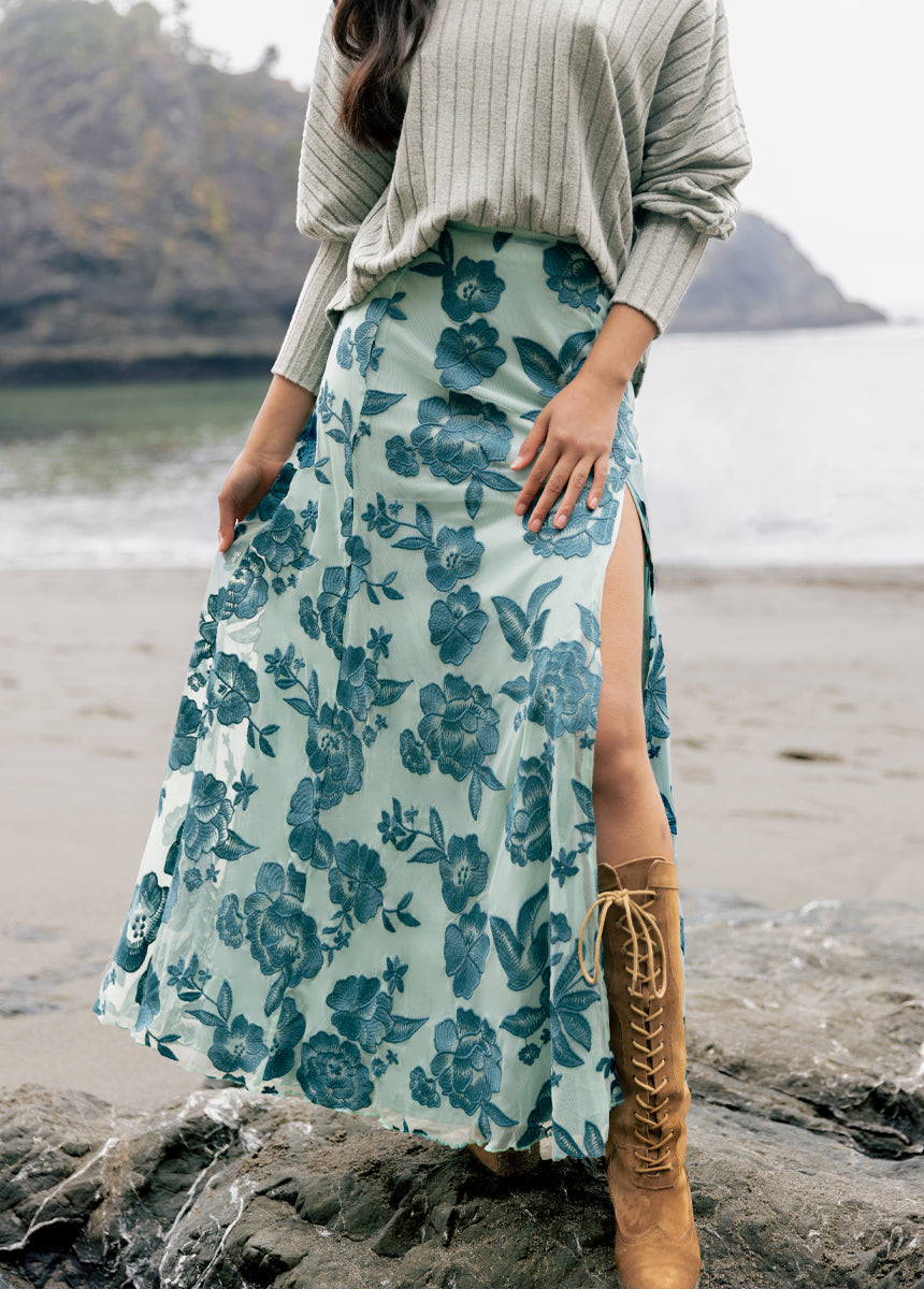 Allurah Skirt in Peacock-My Prom Time