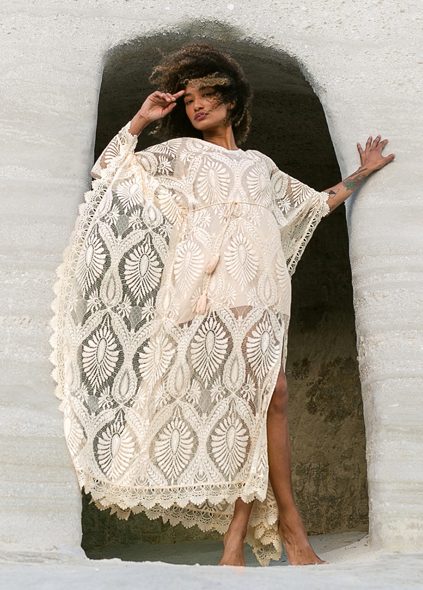 Aluma Kaftan in Gardenia-My Prom Time