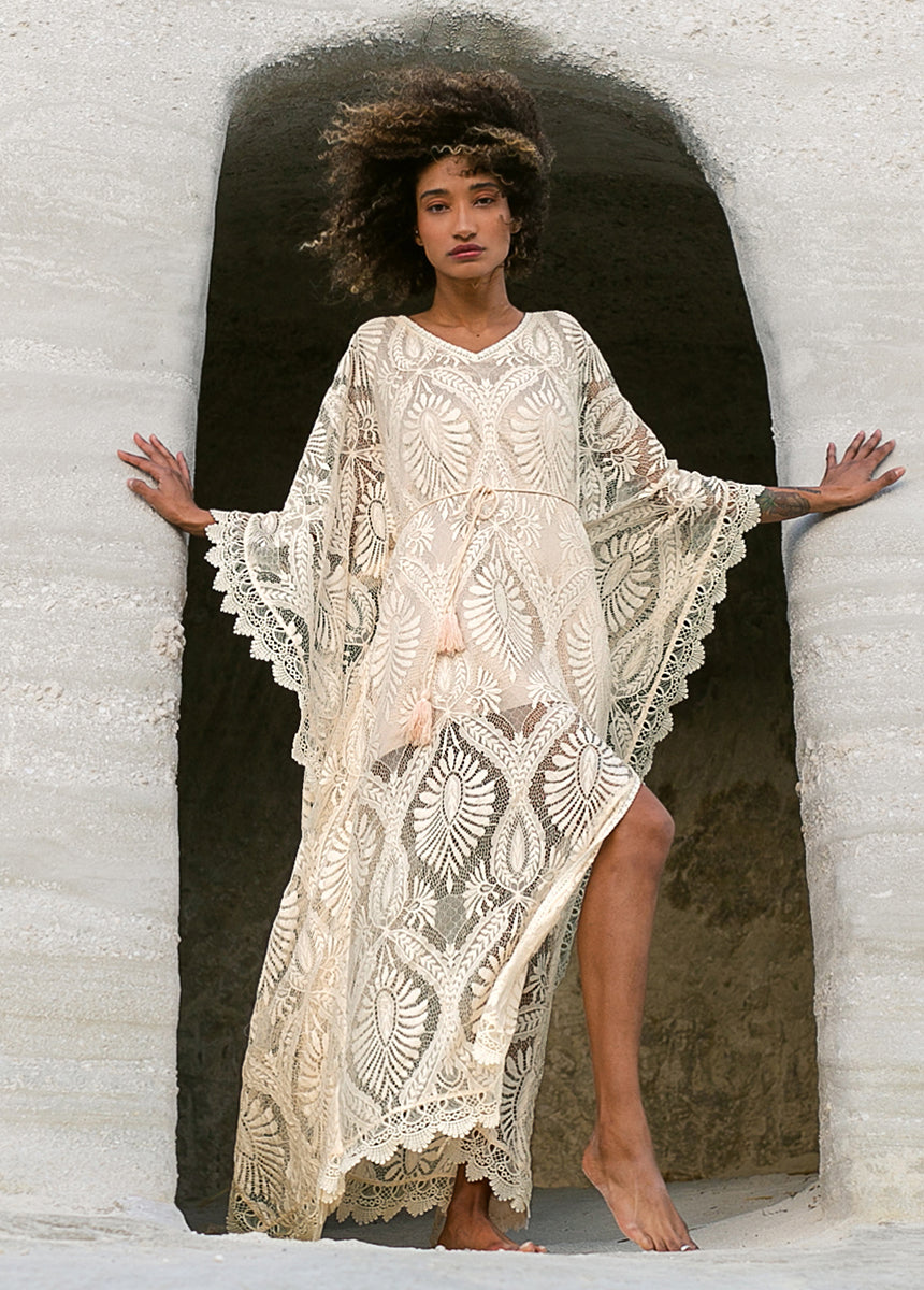 Aluma Kaftan in Gardenia-My Prom Time