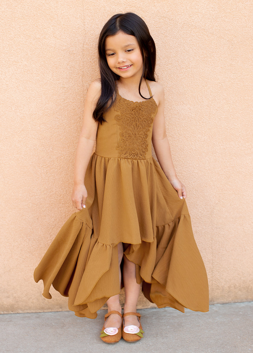 Amala Dress in Cumin-My Prom Time