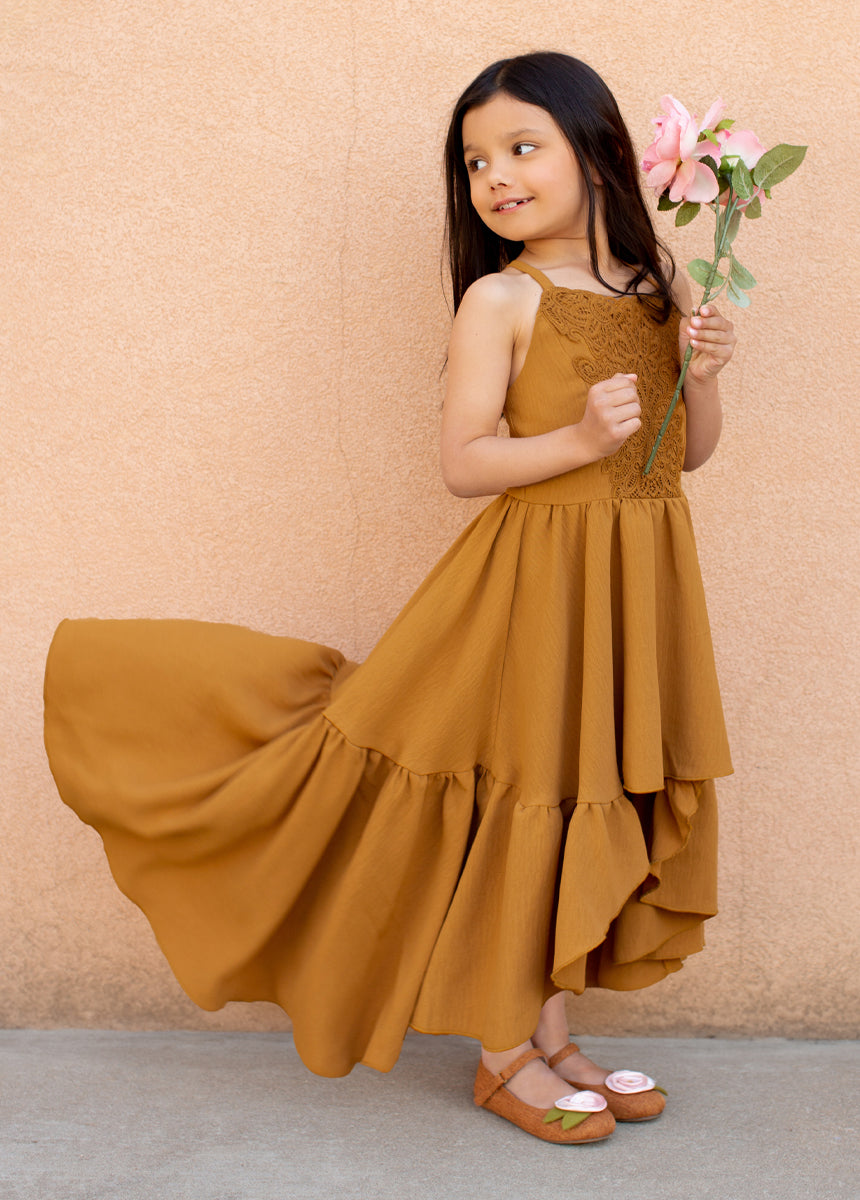 Amala Dress in Cumin-My Prom Time