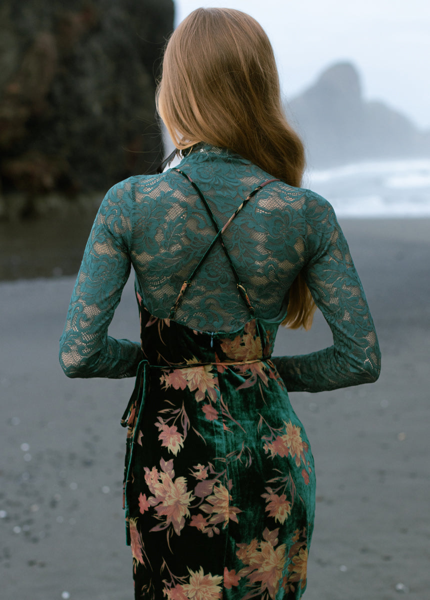 Amanda Dress in Peacock-My Prom Time