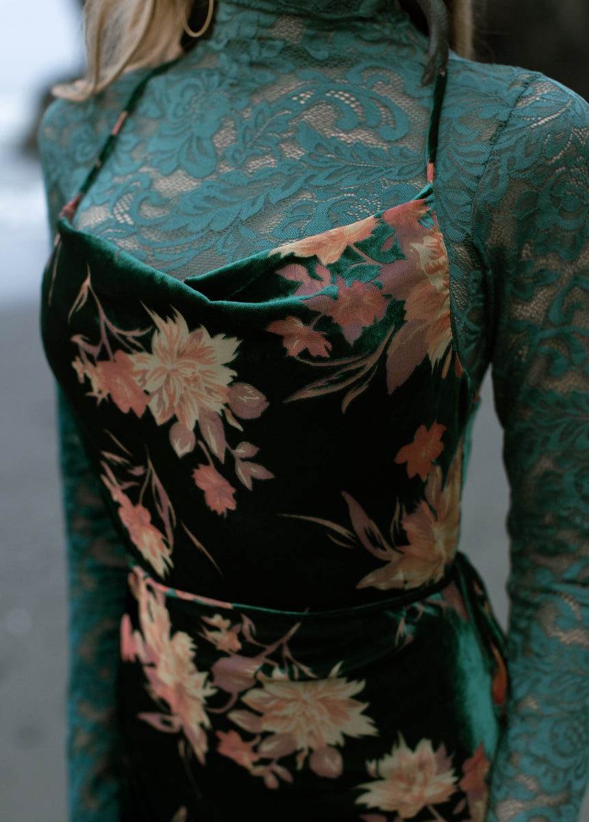 Amanda Dress in Peacock-My Prom Time