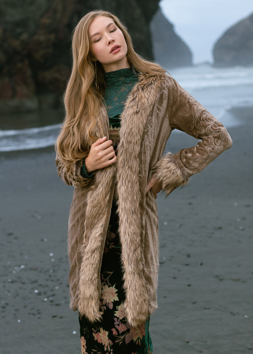 Mackie Jacket in Taupe-My Prom Time